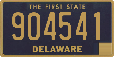 DE license plate 904541