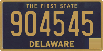 DE license plate 904545
