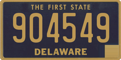 DE license plate 904549