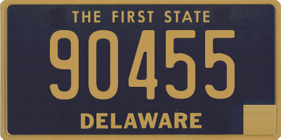 DE license plate 90455