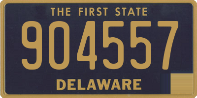 DE license plate 904557