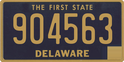 DE license plate 904563