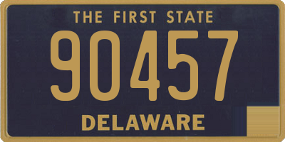 DE license plate 90457
