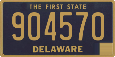 DE license plate 904570