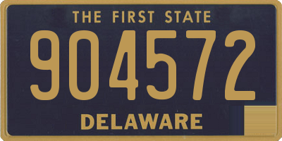 DE license plate 904572