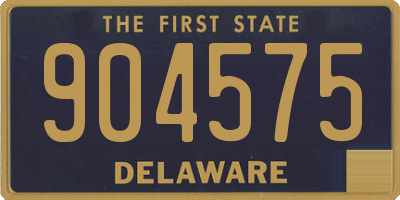 DE license plate 904575