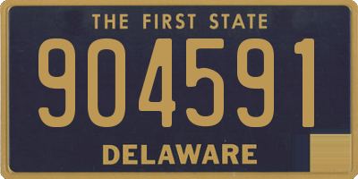 DE license plate 904591