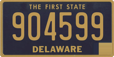 DE license plate 904599