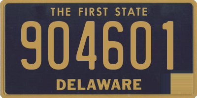 DE license plate 904601