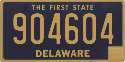 DE license plate 904604
