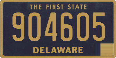 DE license plate 904605