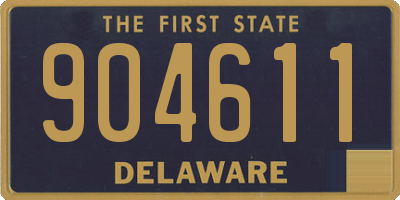 DE license plate 904611