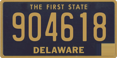 DE license plate 904618