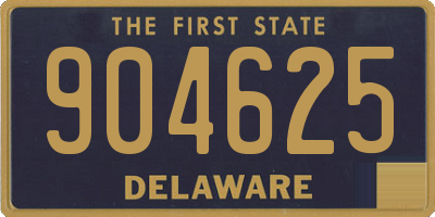 DE license plate 904625
