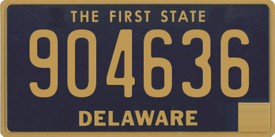 DE license plate 904636