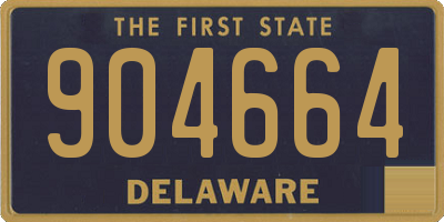 DE license plate 904664