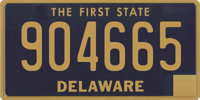DE license plate 904665