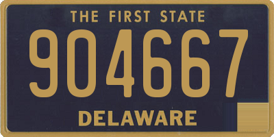 DE license plate 904667