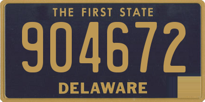 DE license plate 904672