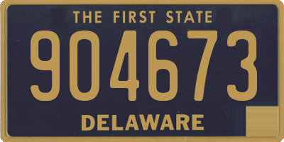 DE license plate 904673
