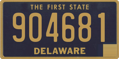 DE license plate 904681