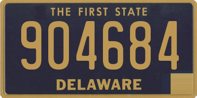 DE license plate 904684