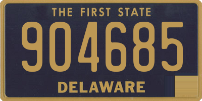 DE license plate 904685