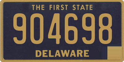 DE license plate 904698