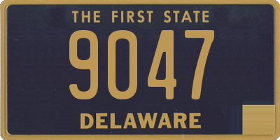 DE license plate 9047