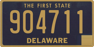 DE license plate 904711