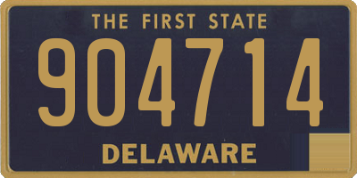 DE license plate 904714