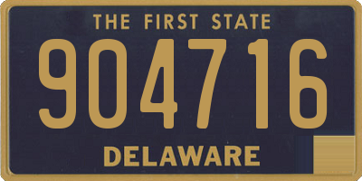 DE license plate 904716