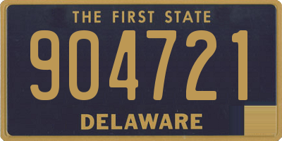 DE license plate 904721