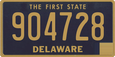 DE license plate 904728