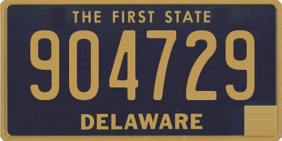 DE license plate 904729
