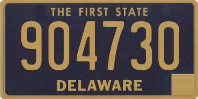 DE license plate 904730