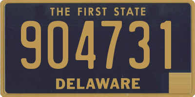 DE license plate 904731