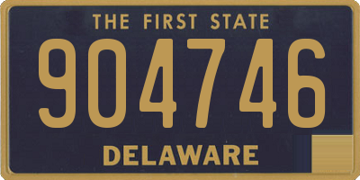 DE license plate 904746