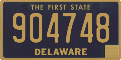 DE license plate 904748