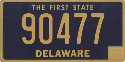 DE license plate 90477
