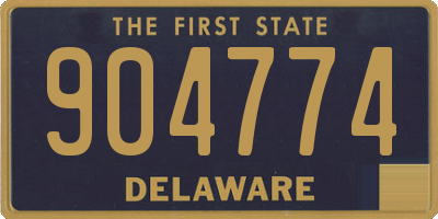 DE license plate 904774