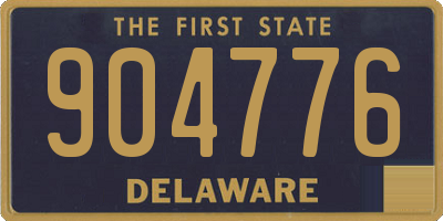 DE license plate 904776