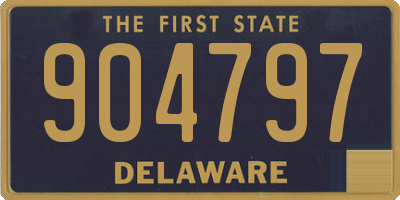 DE license plate 904797