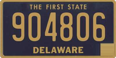 DE license plate 904806