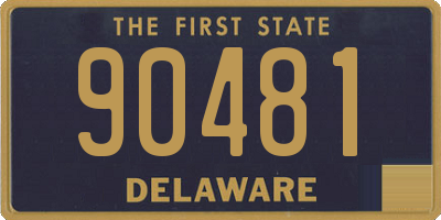 DE license plate 90481