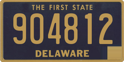 DE license plate 904812