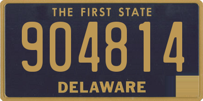 DE license plate 904814
