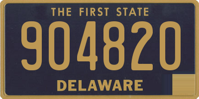 DE license plate 904820