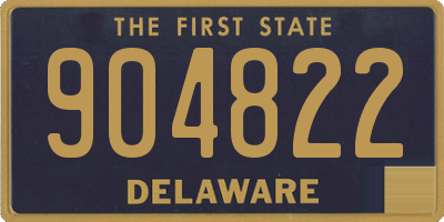 DE license plate 904822
