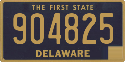 DE license plate 904825